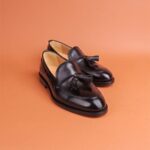 TXTURE | Men’s Tassel Loafers Shoes – Black